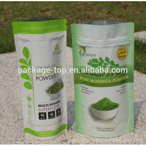 stand up pouch with zipper/plastic zip lock bag/doypack bag with window